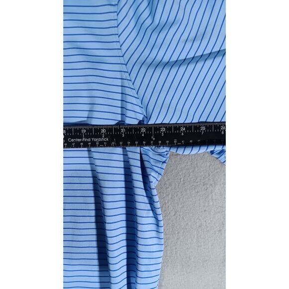 Greyson Golf Polo Shirt XXL Blue Stripe Performance Stretch Made in Peru - Picture 5 of 7